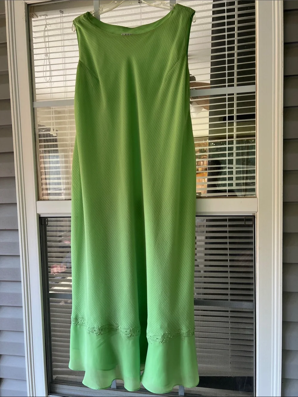 Women's Lime Green Maxi Dress with Coordinating Jacket